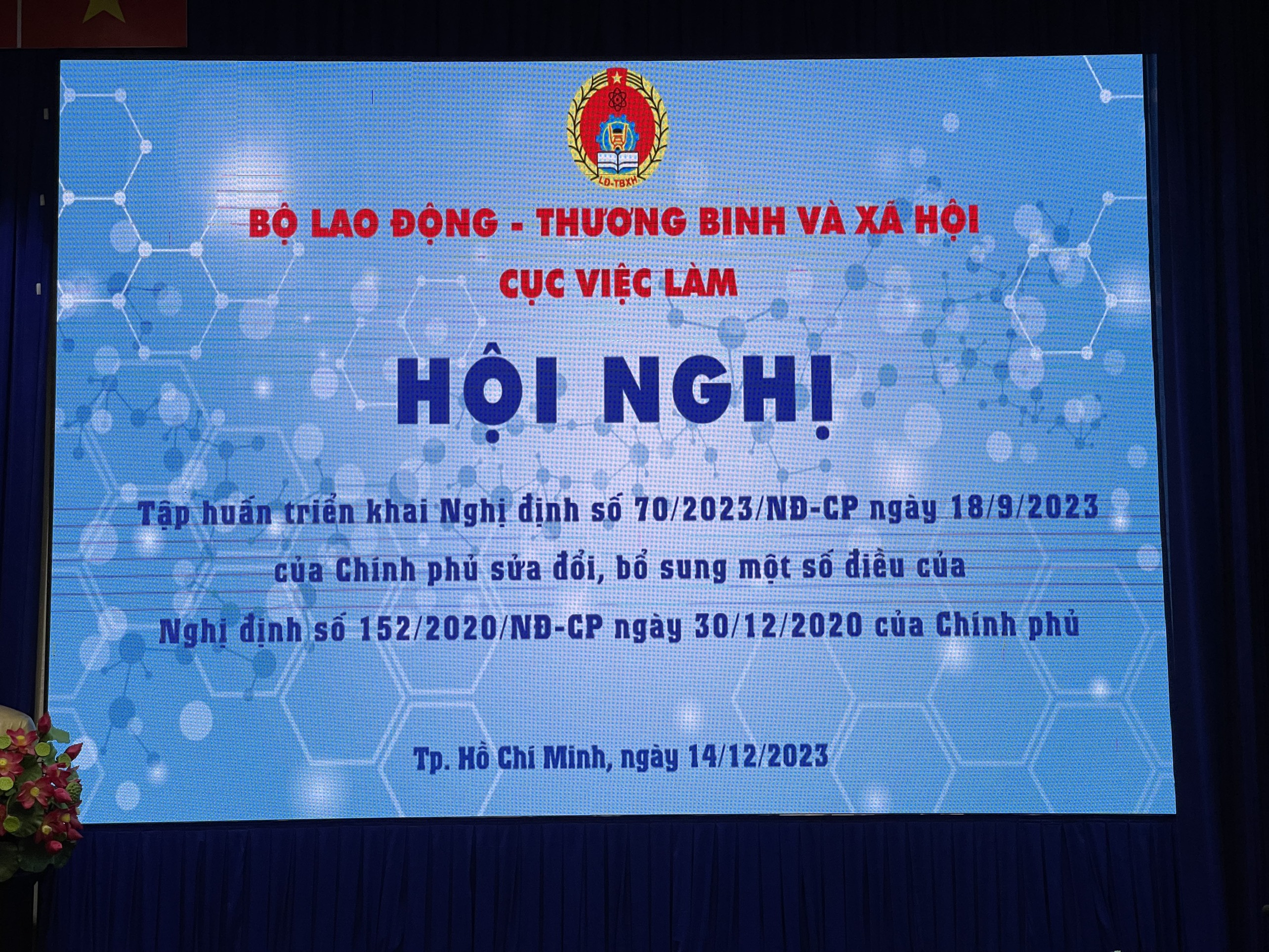 Nhà cái 88 King88 THAM DỰ HỘI NGHỊ TẬP HUẤN TRIỂN KHAI NGHỊ ĐỊNH SỐ 70/2023/NĐ-CP VÀO NGÀY 14/12/2023 TẠI TP. HỒ CHÍ MINH