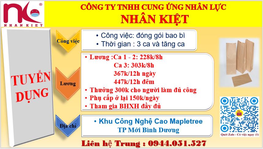 TUYỂN King88 Nhà cái trực tuyến tốt nhất hiện nay PHỔ THÔNG LÀM VIỆC TẠI BAO BÌ GIẤY