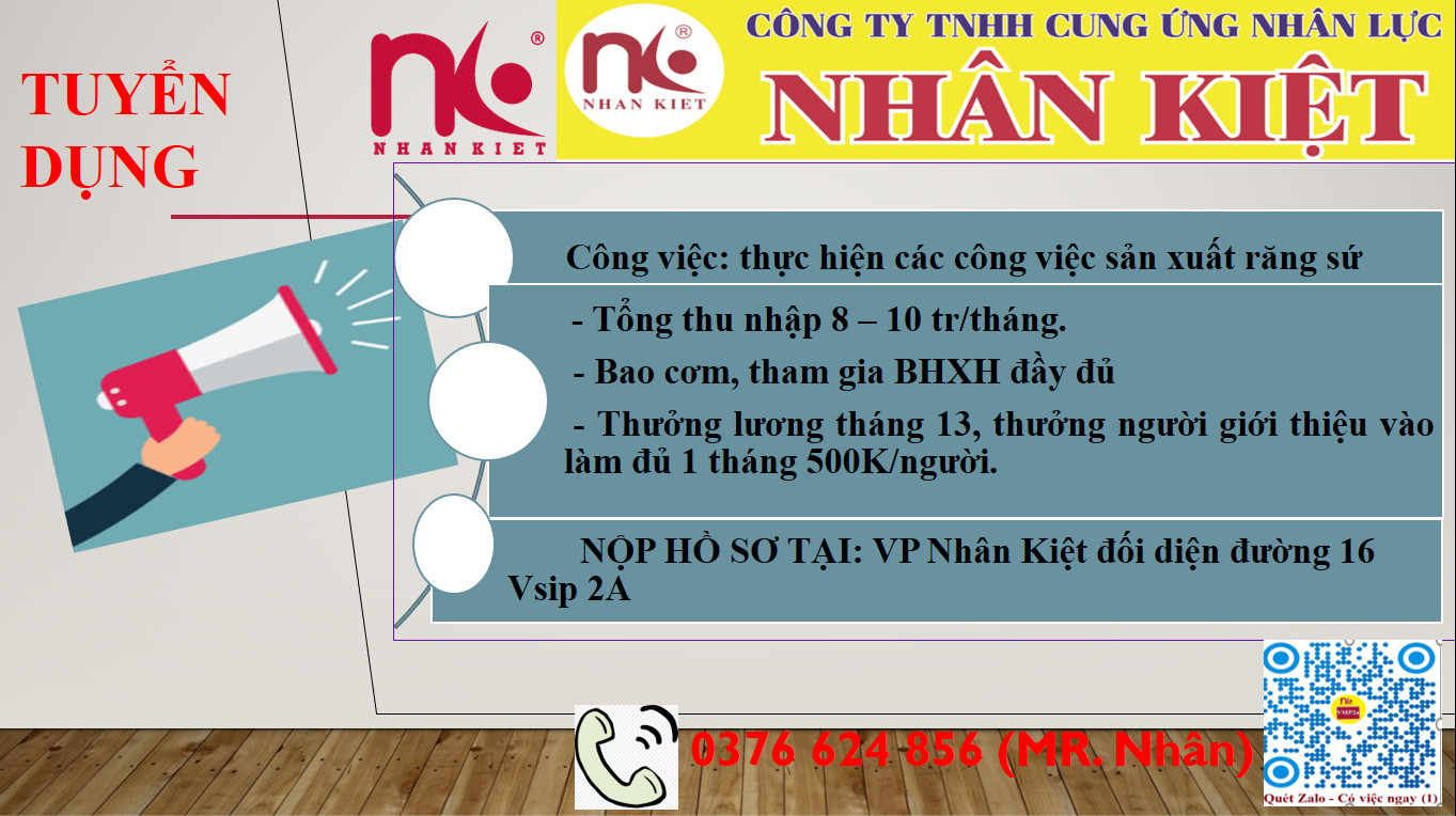 Nhà cái 88 King88 TUYỂN DỤNG 100 LĐPT LÀM VIỆC TẠI VSIP 2, 2A.