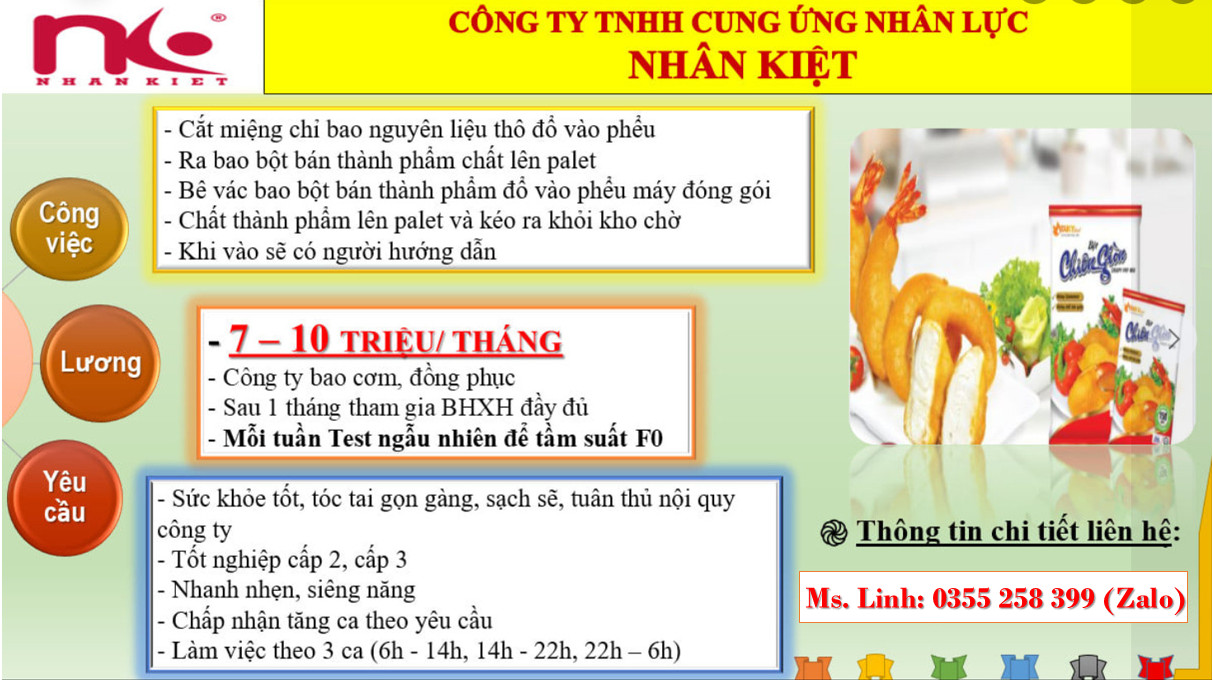 Nhà cái 88 King88 TUYỂN 30 LĐPT LÀM VIỆC TẠI HỒ VĂN TẮNG- CỦ CHI