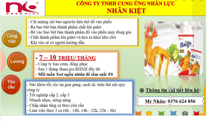 Nhà cái 88 King88 TUYỂN 50 LĐPT LÀM VIỆC TẠI HỒ VĂN TẮNG- CỦ CHI