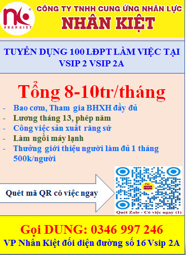 Tuyển công nhân Kinh 88 khuyến mãi hấp dẫn nhất tại công ty răng sứ