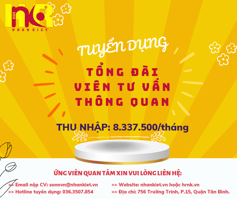 Công ty Nhà cái 88 King88 TUYỂN DỤNG - [TỔNG ĐÀI VIÊN TƯ VẤN THÔNG QUAN]