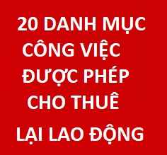 20 danh mục công việc được phép cho thuê lại Trang Chủ Nhà Cái King88 Tặng 8.888K theo nghị định 29/20198/NĐ-CP 